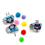 10PCS Landline Phone Pearl Cage Aromatherapy Locket Pendant for Gift Necklace