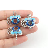 10PCS Landline Phone Pearl Cage Aromatherapy Locket Pendant for Gift Necklace