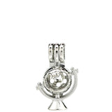 10PCS Terrestrial Globe Pearl Cage Locket Aromatherapy Pendant