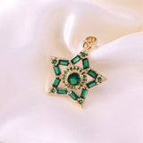 Crystal Zircon Star Necklace Pendant Women's Jewelry Gift
