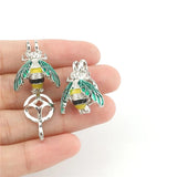 10PCS Insect Pearl Cage Locket Aromatherapy Diffuser Pendant