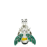 10PCS Insect Pearl Cage Locket Aromatherapy Diffuser Pendant