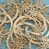 10PCS Moon Star Charms Pendants Jewelry Making DIY Material