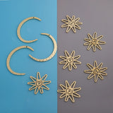 10PCS Moon Star Charms Pendants Jewelry Making DIY Material
