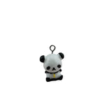10PCS 3D Sitting Panda Pendant DIY Resin Jewelry Earrings Keychain Material