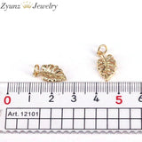 10PCS Leaf Charms Pendants for Jewelry Findings Supplies