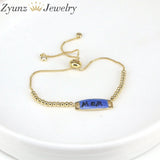 10PCS MAMA Charm Bracelet Bead Chain for Women Mother's Gift