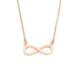 10PCS Number 8 Lucky Infinity Necklace Famme Chain Jewelry Accessories