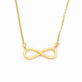 10PCS Number 8 Lucky Infinity Necklace Famme Chain Jewelry Accessories