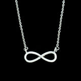 10PCS Number 8 Lucky Infinity Necklace Famme Chain Jewelry Accessories