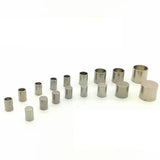 10PCS Stainless Steel End Caps for Leather Rope Jewelry Making DIY Findings