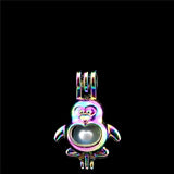 10PCS Penguin Pearl Locket Aromatherapy Diffuser Pendant Gift Necklace Keychain