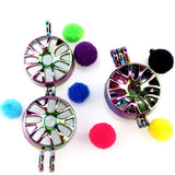 10PCS Pearl Cage Locket Aromatherapy Diffuser Pendant - DIY Jewelry Making Bulk