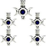 10PCS Floating Charms Eye Moon Pearl Cage Locket Aromatherapy Diffuser Pendant