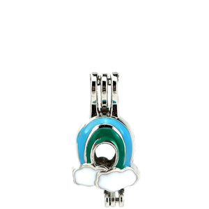 10PCS Rainbow Clound Pearl Cage Locket Aromatherapy Diffuser Pendant for Gift