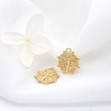 10PCS Four Leaf Clover Charms Jewelry Making Round Pendant DIY Accessories