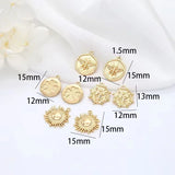 10PCS Four Leaf Clover Charms Jewelry Making Round Pendant DIY Accessories