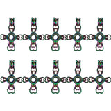 10PCS Four Leaf Cross Charm Pearl Cage Locket Aromatherapy Diffuser Pendant