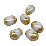 10PCS Freshwater Pearl Plated Beads DIY Necklace/Bracelet Making