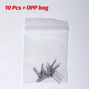 10PCS G23 Titanium 16G 18G 20G Push In Plug Back Base Stud Earrings