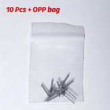 10PCS G23 Titanium 16G 18G 20G Push In Plug Back Base Stud Earrings