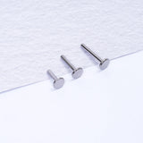 10PCS Titanium Stud Earrings Internal Thread Plug Nose Tragus Body Jewelry