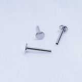 10PCS Titanium Stud Earrings Internal Thread Plug Nose Tragus Body Jewelry