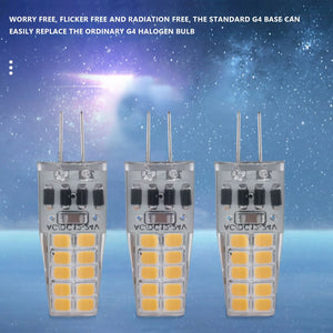 10PCS G4 LED Bulb AC/DC12V-24V 3W LED G4 Light 20LED 2835SMD