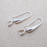 10PCS 925 Silver/18K Smooth Women's Ear Hook Earrings DIY Jewelry Making