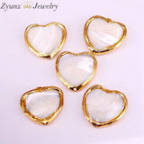 10PCS Heart Shaped Mother of Pearl Beads for Jewelry Making