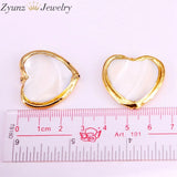 10PCS Heart Shaped Mother of Pearl Beads for Jewelry Making