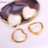 10PCS Heart Shaped Mother of Pearl Beads for Jewelry Making