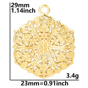 10PCS Punk Charm Necklace Titanium Steel Pendant Jewelry Supplies