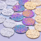 10PCS Punk Charm Necklace Titanium Steel Pendant Jewelry Supplies