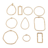 10PCS Zinc Alloy Irregular Hollow Border Charms for DIY Jewelry Making