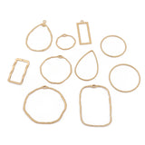 10PCS Zinc Alloy Irregular Hollow Border Charms for DIY Jewelry Making