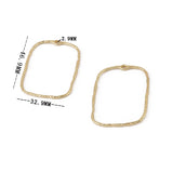 10PCS Zinc Alloy Irregular Hollow Border Charms for DIY Jewelry Making