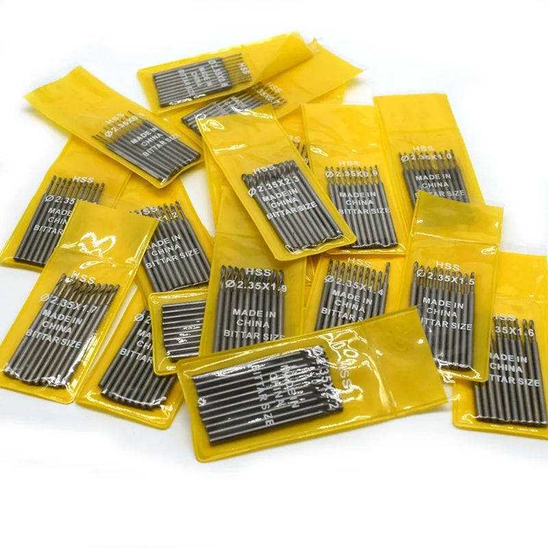 10PCS HSS Twist Drill Bit 2.35mm Jewelry Engraving Tool