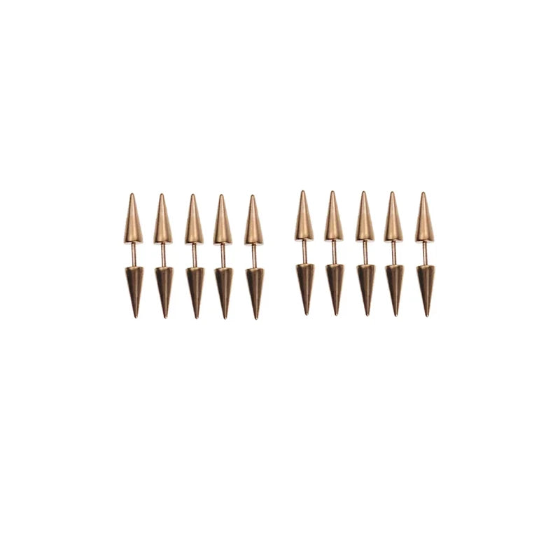 10PCS Hairpins Dreadlocks Cone Hair Clip for Braid Stainless Steel Jewelry