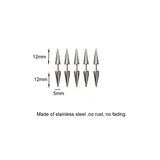 10PCS Hairpins Dreadlocks Cone Hair Clip for Braid Stainless Steel Jewelry