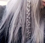 10PCS Hairpins Dreadlocks Cone Hair Clip for Braid Stainless Steel Jewelry