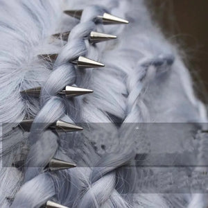10PCS Hairpins Dreadlocks Cone Hair Clip for Braid Stainless Steel Jewelry