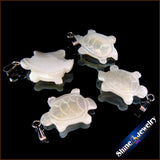 10PCS Turtle Mother of Pearl Shell Charms DIY Jewelry Beads