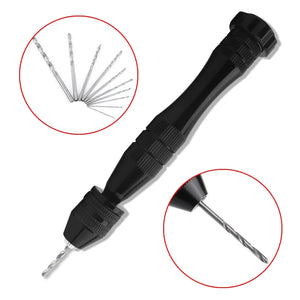 10PCS Hand Drill for Jewelry Making (0.8-3.0MM) Large Pin Vise Hand Drill