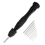 10PCS Hand Drill for Jewelry Making (0.8-3.0MM) Large Pin Vise Hand Drill