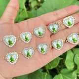 10PCS Religious Hearts Mexican Charms for DIY Jewelry Making
