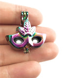 10PCS Charm Mask Pearl Cage Aromatherapy Locket Gift Necklace DIY Jewelry Making