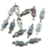 10PCS Charm Owl Pearl Cage Locket Aromatherapy Diffuser Pendant