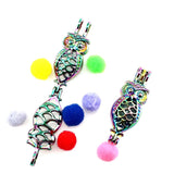 10PCS Charm Owl Pearl Cage Locket Aromatherapy Diffuser Pendant