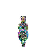 10PCS Charm Owl Pearl Cage Locket Aromatherapy Diffuser Pendant